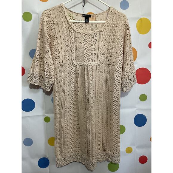 New Directions Lacy Semi Sheer Dress Size 10 - Picture 1 of 13